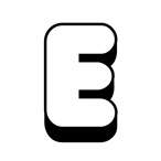 Big letter E - Easy coloring alphabet