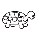 Turtle - Easy coloring animals