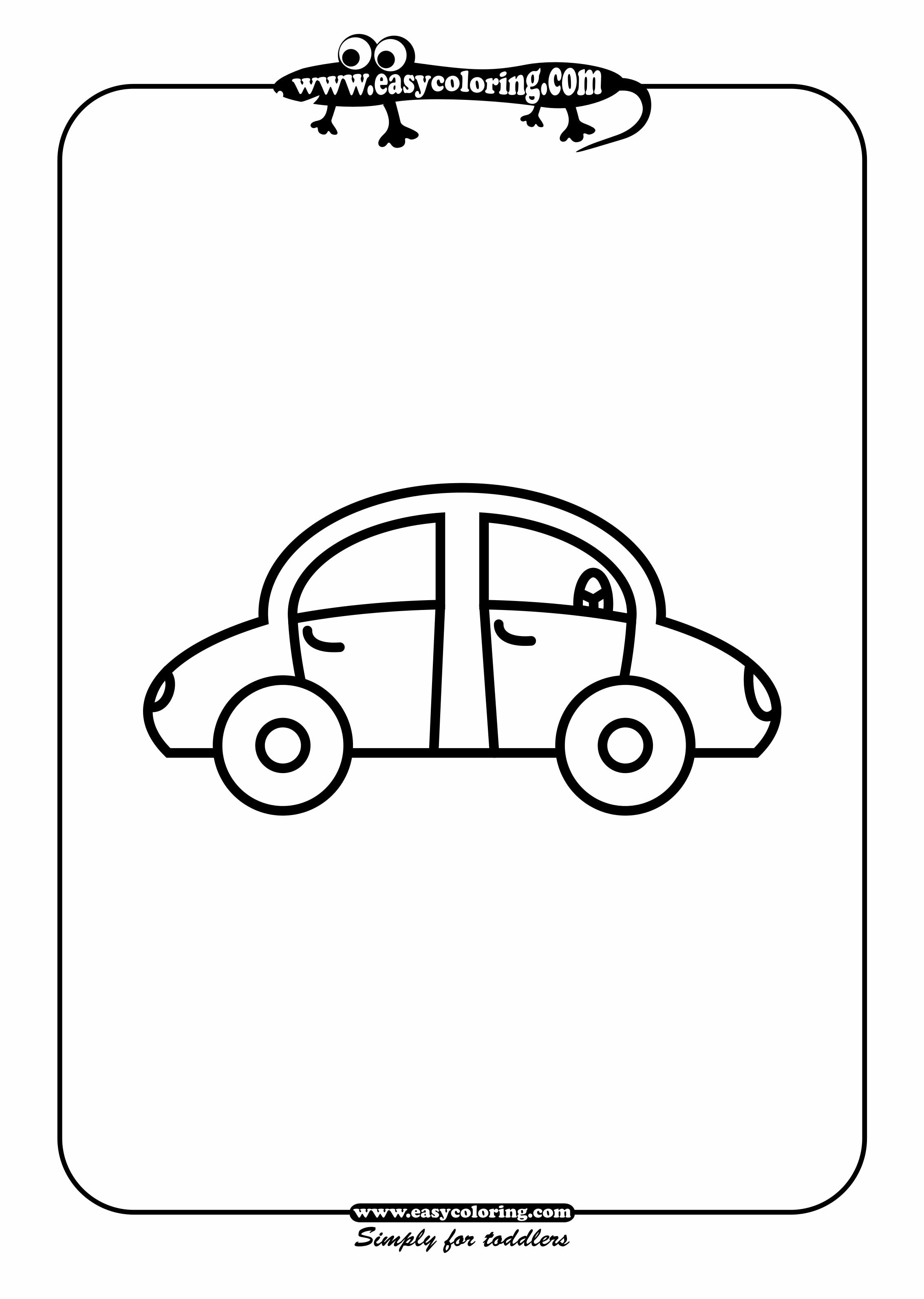 car coloring pages easy - photo #41