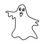 Halloween ghost - Easy coloring