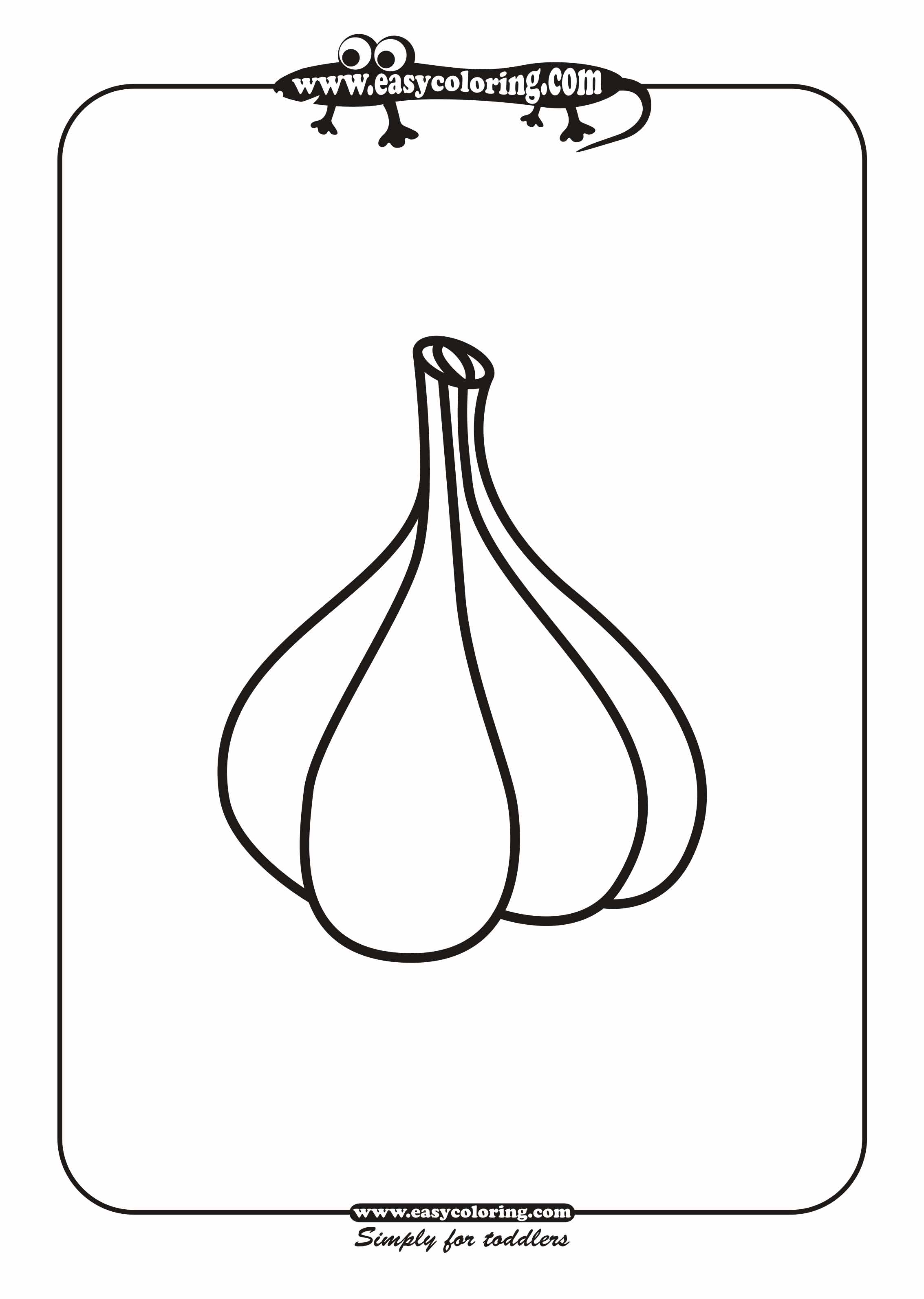 Garlic Drawing For Kids